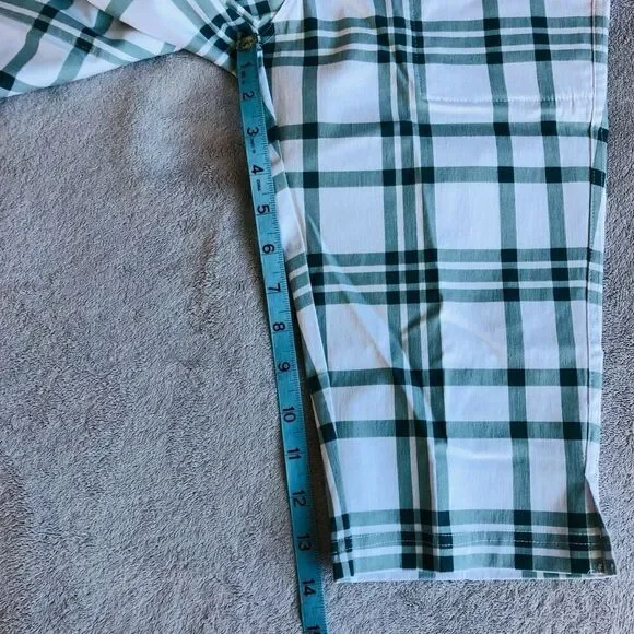 GG Blue Golf Green and White Plaid New Fab Fit Short III - Picture 13 of 15